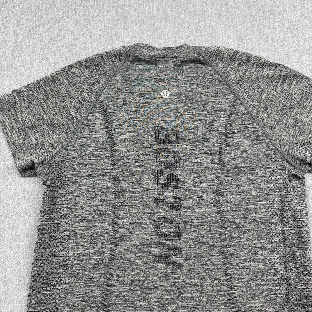 Lululemon Shirt Womens 6 Gray‎ Heather Swiftly Tech Yoga Gym Short Sleeve Active